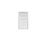 Ekena Millwork Vertical Surface Mount PVC Gable Vnt: Non-Functional, w/2"W x 1-1/2"H, Brickmould Frame, 22"W x 38"H GVPVE22X3802SN - alternate 1